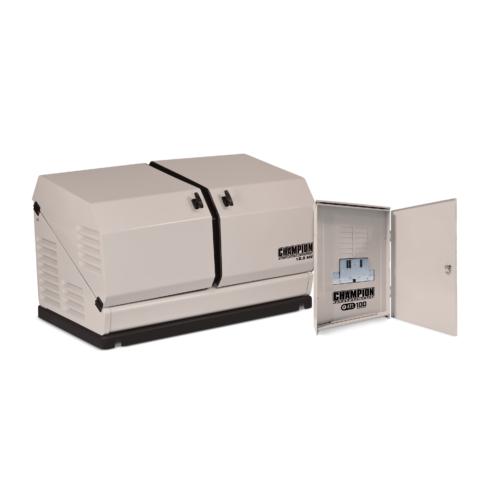 CHAMPION 12.5KW GENERATOR W/ATS 100 NEMA 3R (OUTDOOR) SELECT CIRCUIT SWITCH