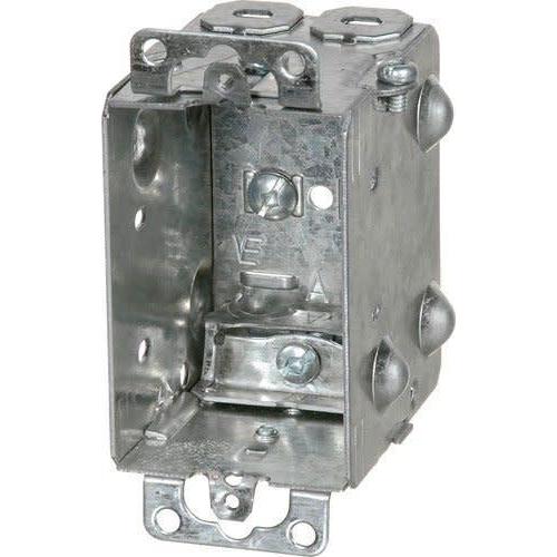 1104-LA GANGABLE DEVICE BOX 2-1/2'' DEEP-ORTECH-CROWN DISTRIBUTION-Default-Covalin Electrical Supply