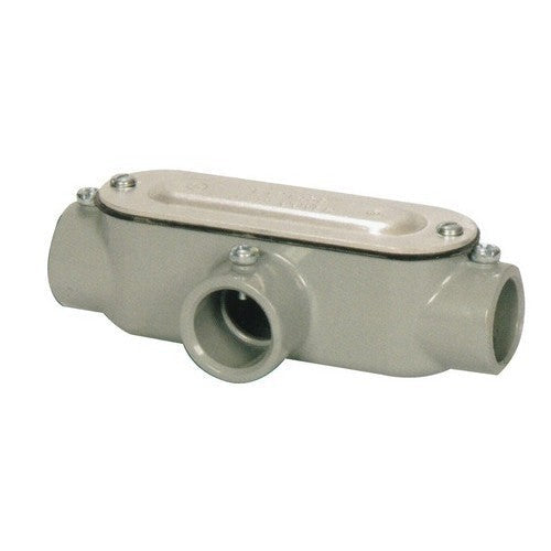 ALUMINIUM COMBINATION CONDUIT BODY T TYPE 3/4 IN