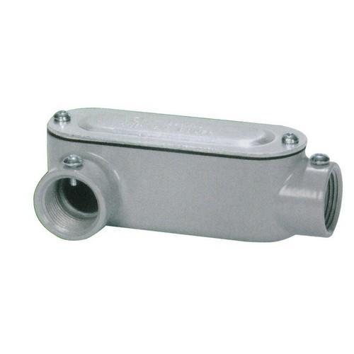 ALUMINUM COMBINATION CONDUIT BODY LR TYPE 3/4 IN