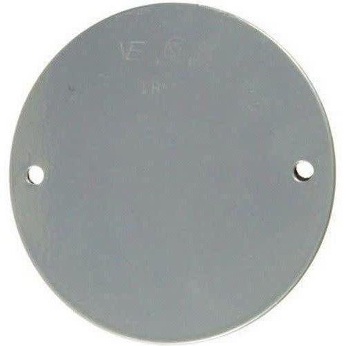 ROUND WEATHERPROOF COVER W/GASKET - WHITE-VISTA-VISTA-Default-Covalin Electrical Supply