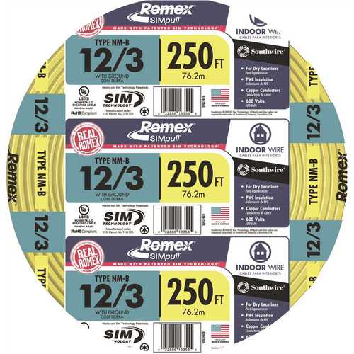 *FULL ROLL* NM-B 12/3 250 FT