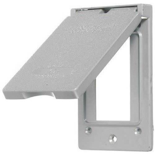 VERTICAL WEATHERPROOF GFCI OUTLET COVER W/GASKET - GREY-VISTA-VISTA-Default-Covalin Electrical Supply