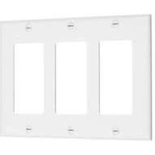 VISTA 3-GANG DECORATIVE PLATE - WHITE-VISTA-VISTA-Default-Covalin Electrical Supply