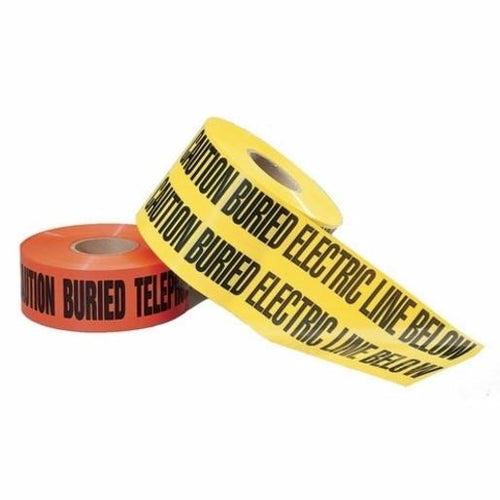 IDEAL CAUTION BURIED ELECTRIC LINE (RED), 3" X 1000'