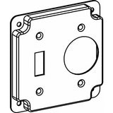4S SINGLE RECEPTACLE / TOGGLE INDUSTRIAL COVER WITH CRUSHED CORNER