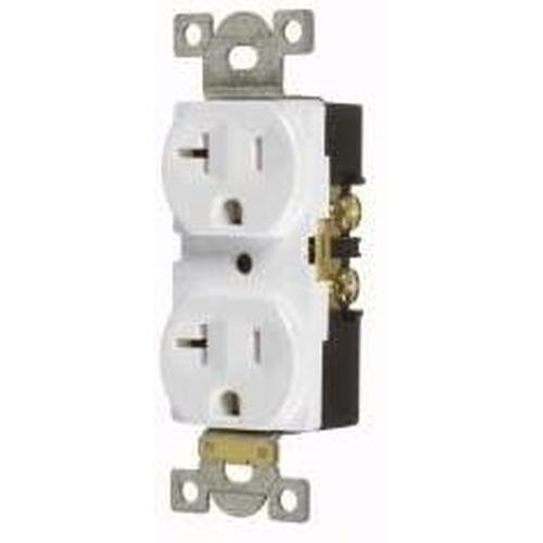 20A/125V STANDARD DUPLEX OUTLET - WHITE-VISTA-VISTA-Default-Covalin Electrical Supply