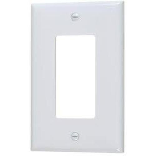 MID SIZE SINGLE DECORATIVE PLATE - WHITE-VISTA-VISTA-Default-Covalin Electrical Supply