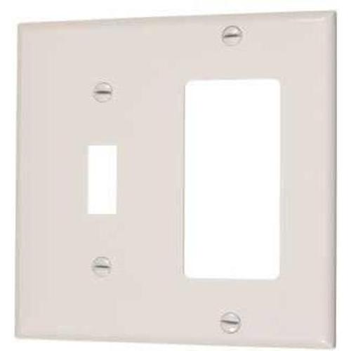 COMBO 1 TOGGLE SWITCH & 1 DECORATOR OUTLET - IVORY-VISTA-VISTA-Default-Covalin Electrical Supply