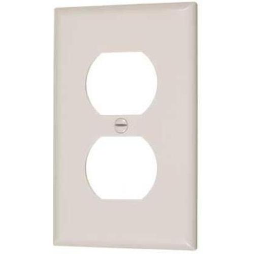 DUPLEX OUTLET PLATE - SINGLE - IVORY-VISTA-VISTA-Default-Covalin Electrical Supply