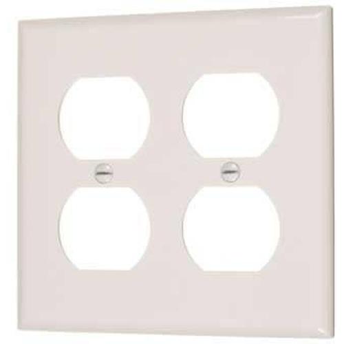 2-GANG DUPLEX OUTLET PLATE - IVORY-VISTA-VISTA-Default-Covalin Electrical Supply