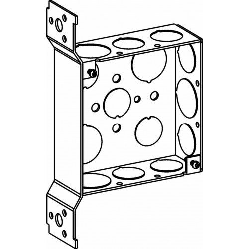 4S BOX 1-1/2" DEEP + BRACKET 1/2"&3/4"