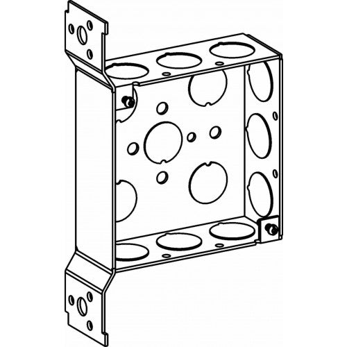 4S BOX 1-1/2" DEEP + BRACKET 1/2"