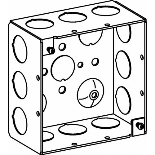 4S BOX 2-1/8" DEEP 1/2" KO