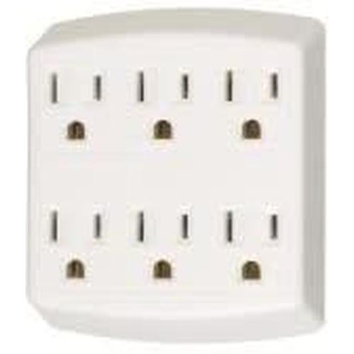 3 WIRE 6 GROUNDED TAP ADAPTER - GREYISH-VISTA-VISTA-Default-Covalin Electrical Supply