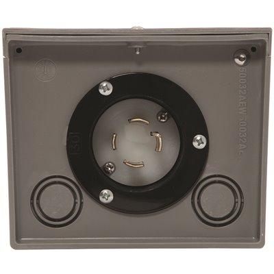 50-AMP 125/250-VOLT RAINTIGHT POWER INLET BOX