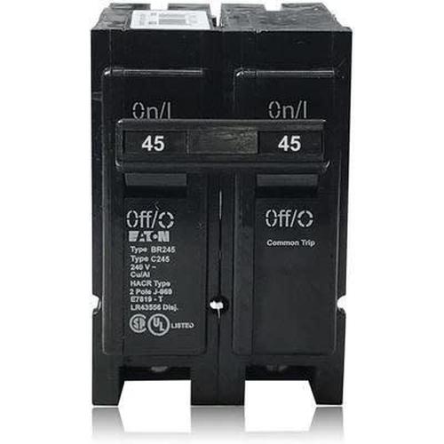 EATON CUTLER HAMMER 2 POLE 45A CIRCUIT BREAKER BR245-EATON-DEALER SOURCE-Default-Covalin Electrical Supply