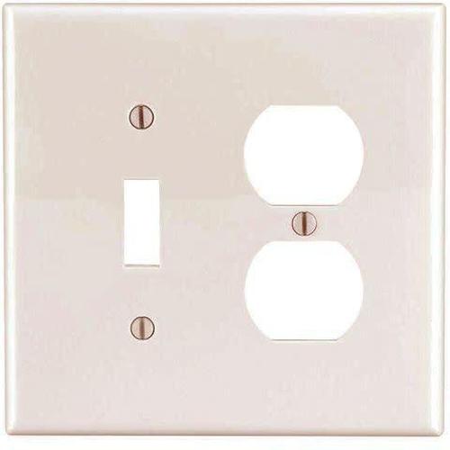 COMBO 1 TOGGLE SWITCH & 1 DUPLEX OUTLET - IVORY-VISTA-VISTA-Default-Covalin Electrical Supply