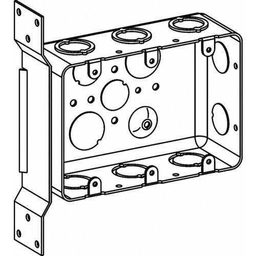 3-G DRAWN HANDY BOX + FLT BRKT 2-1/8" DP