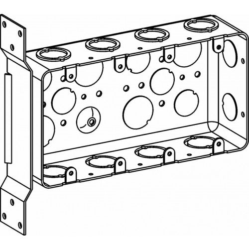 4-G DRAWN HANDY BOX + FLT BRKT 2-1/8" DP