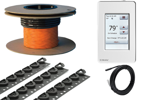 COMPLETE IN FLOOR HEAT KIT 120V/10.5 SQUARE FOOT
