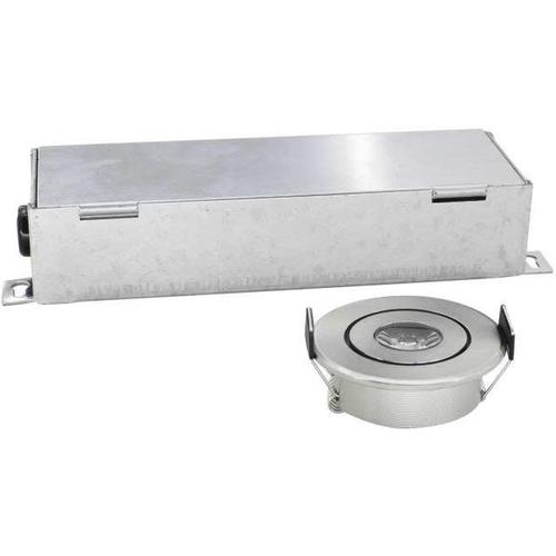2'' MINI LED PUK LIGHT 2W, 180LMN, 5000K COOL WHITE, GIMBLE W/DRIVER, SATIN NICKEL-ORTECH-CROWN DISTRIBUTION-Default-Covalin Electrical Supply