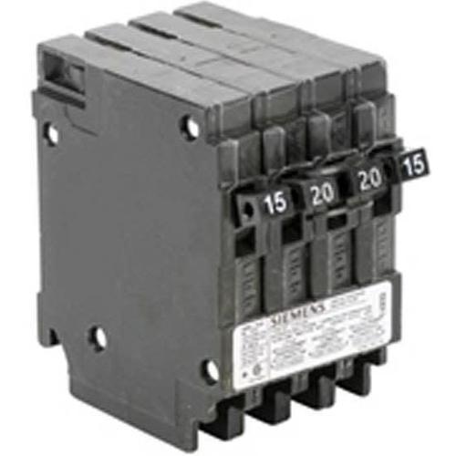 SIEMENS 15A/20A/15A QUAD PUSH-IN CIRCUIT BREAKER Q21520CTNC-SIEMENS-DEALER SOURCE-Default-Covalin Electrical Supply