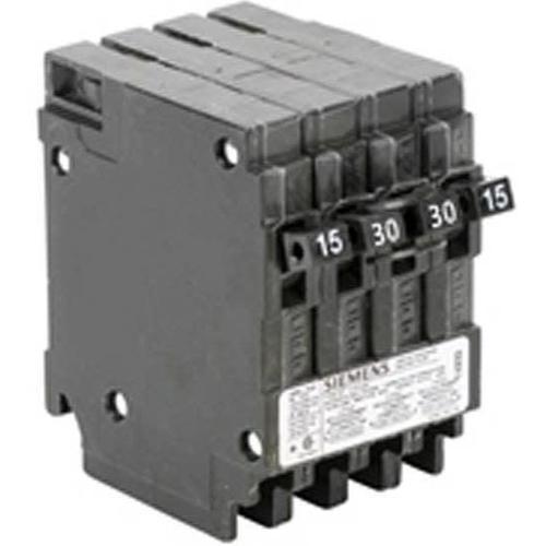 SIEMENS 15A/30A/15A QUAD PUSH-IN CIRCUIT BREAKER Q21530CTNC-SIEMENS-DEALER SOURCE-Default-Covalin Electrical Supply