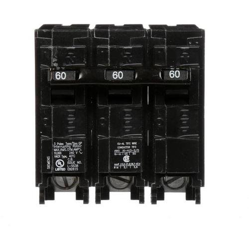 SIEMENS 3 POLE 60A PUSH-IN CIRCUIT BREAKER Q360-SIEMENS-DEALER SOURCE-Default-Covalin Electrical Supply
